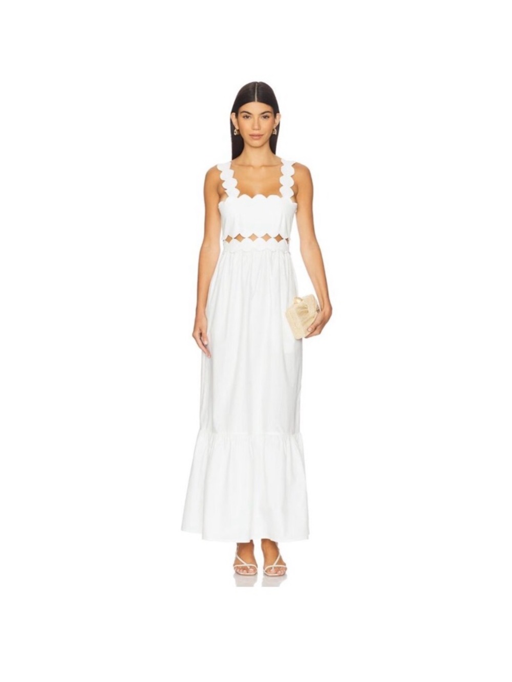 Beach Riot Campbell Cutout Maxi Dress White L